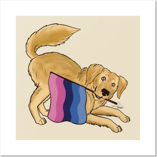 Pride Doggos Alternates: Omnisexual Golden Retriever Posters and Art